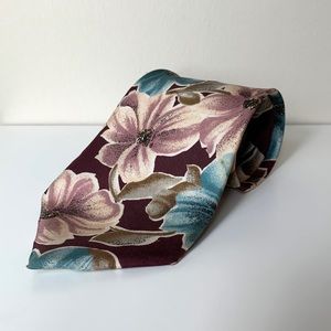 Oscar De La Renta Floral Tie